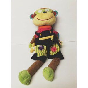 Alex Little Hands Monkey Plush Stuffed Animal Vinage 2008Toy‎ 17" Teaching Toy
